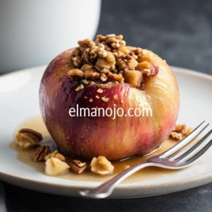 Receta Manzana al Horno con Nuez y Cardamomo